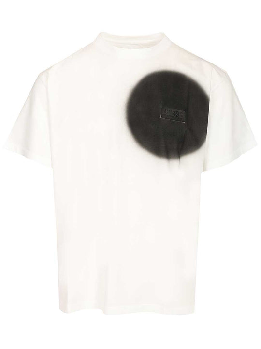 Spray Print T-Shirt White