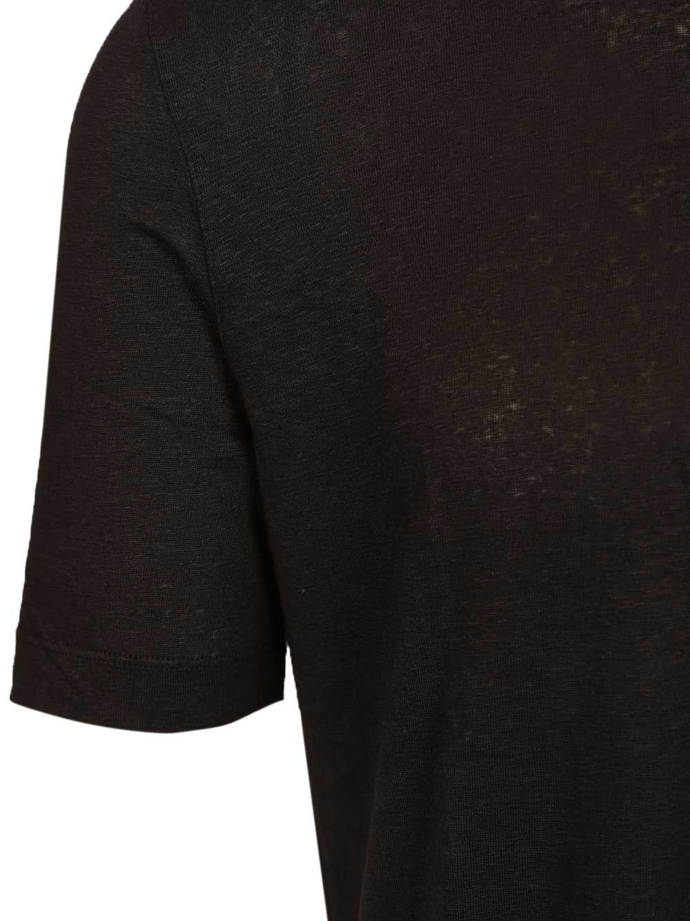 Al Duca D'Aosta Linen T-Shirt - Black | 221ba146eaf8622991b582d0d94742316986096c