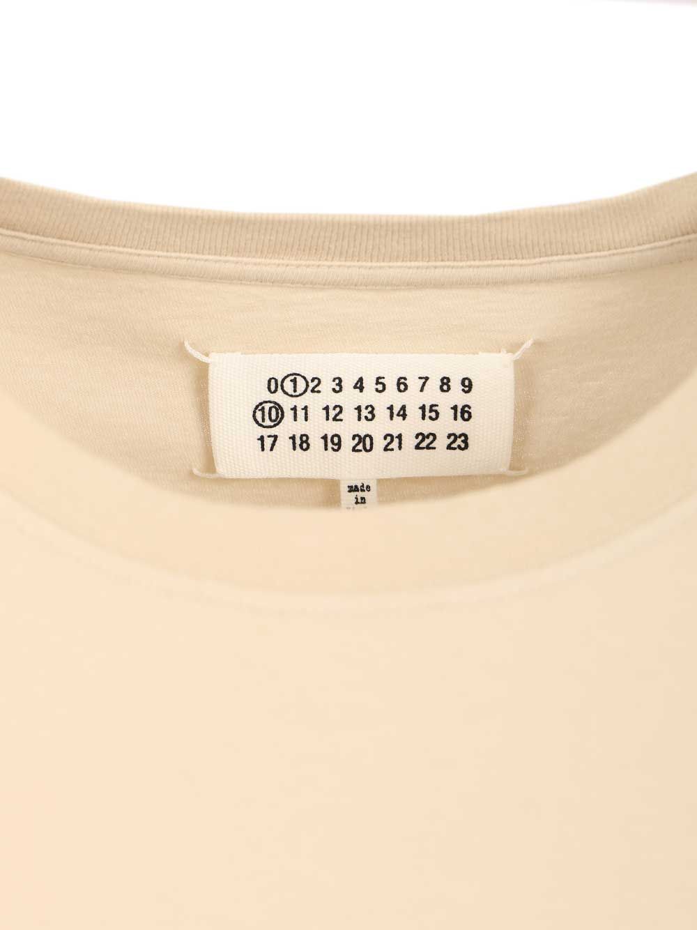 Maison Margiela Numeric T-Shirt - Beige | 9be070b2632e1ebffa93bd4d8cd0833acaa774c2