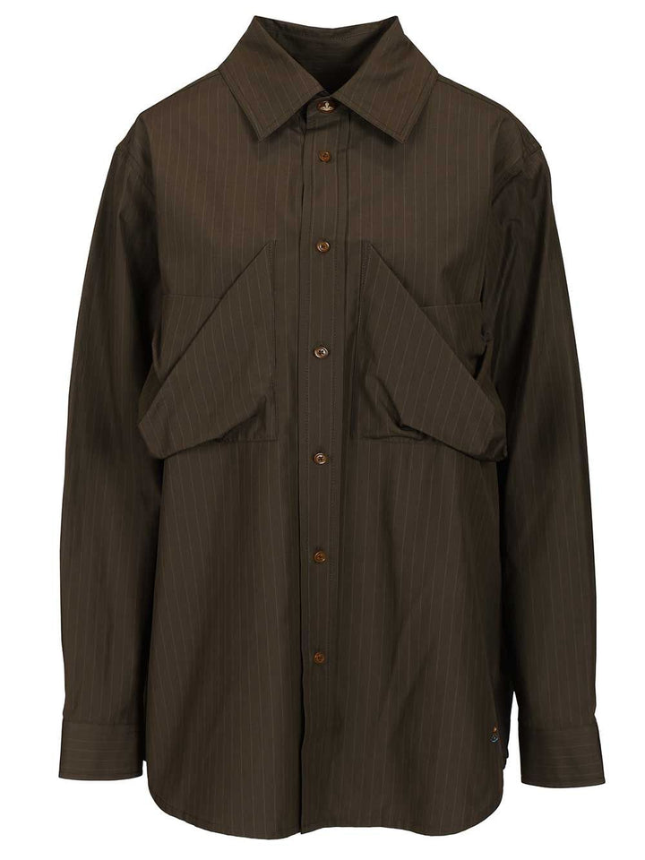 Vivienne Westwood Achilles Overshirt Shirts - Brown | ef3fd93ce0063f523bff6c1f1db3ea8f46833929