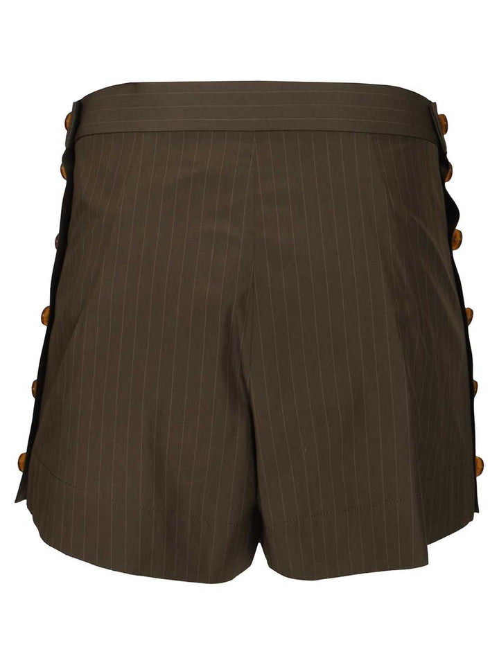 Vivienne Westwood Elle Button Shorts Trousers - Green | 8ff62316ab9509a4f84df579dfe33992ec37073c