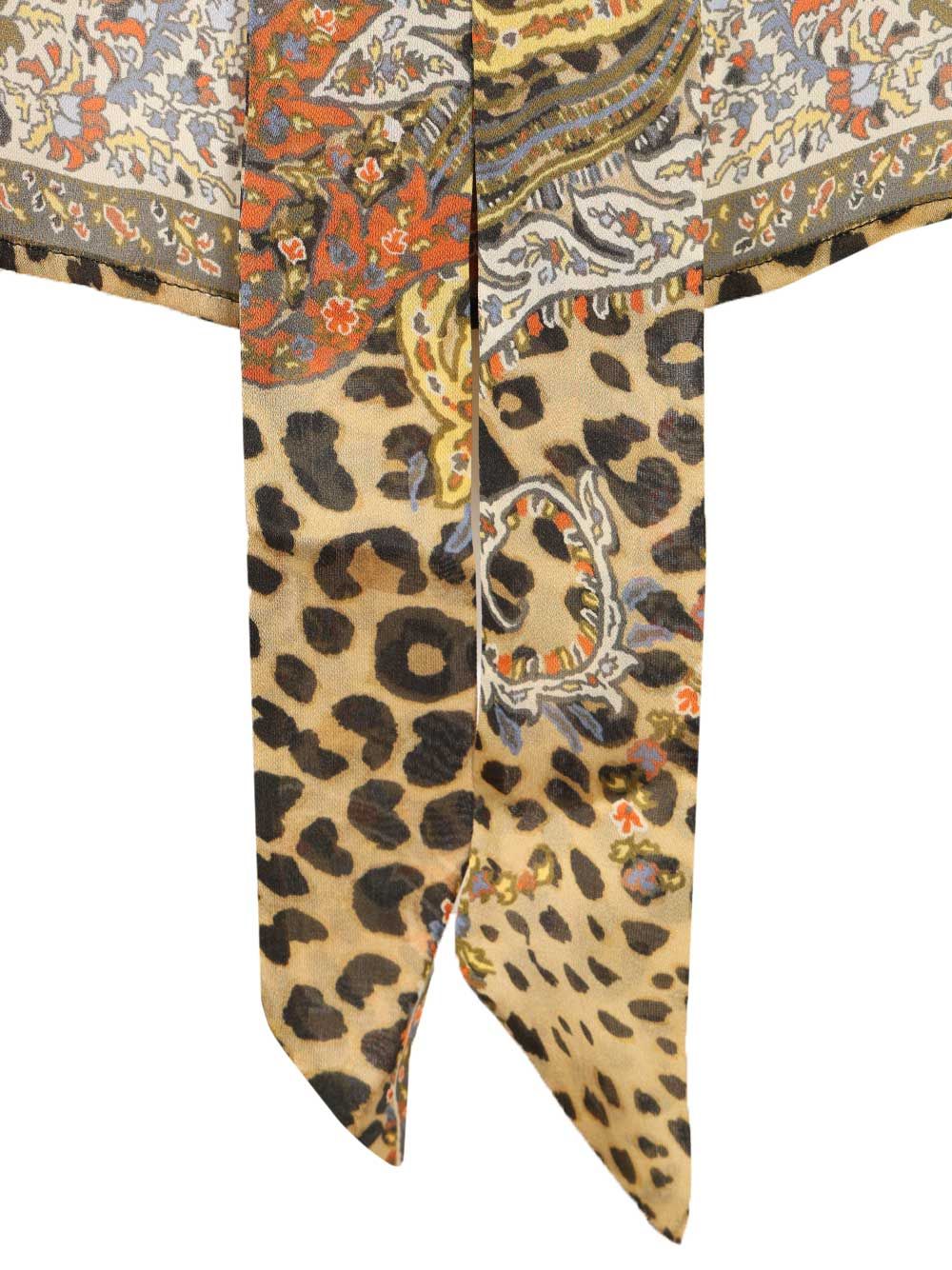 Etro Silk Chiffon Blouse Shirts - Animalier | bb4766a57c201083b79d8952d9fffd55588f79d0