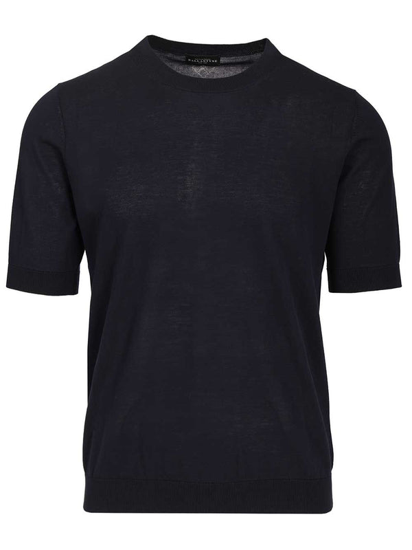 Slim Fit T-Shirt Knitwear Blue