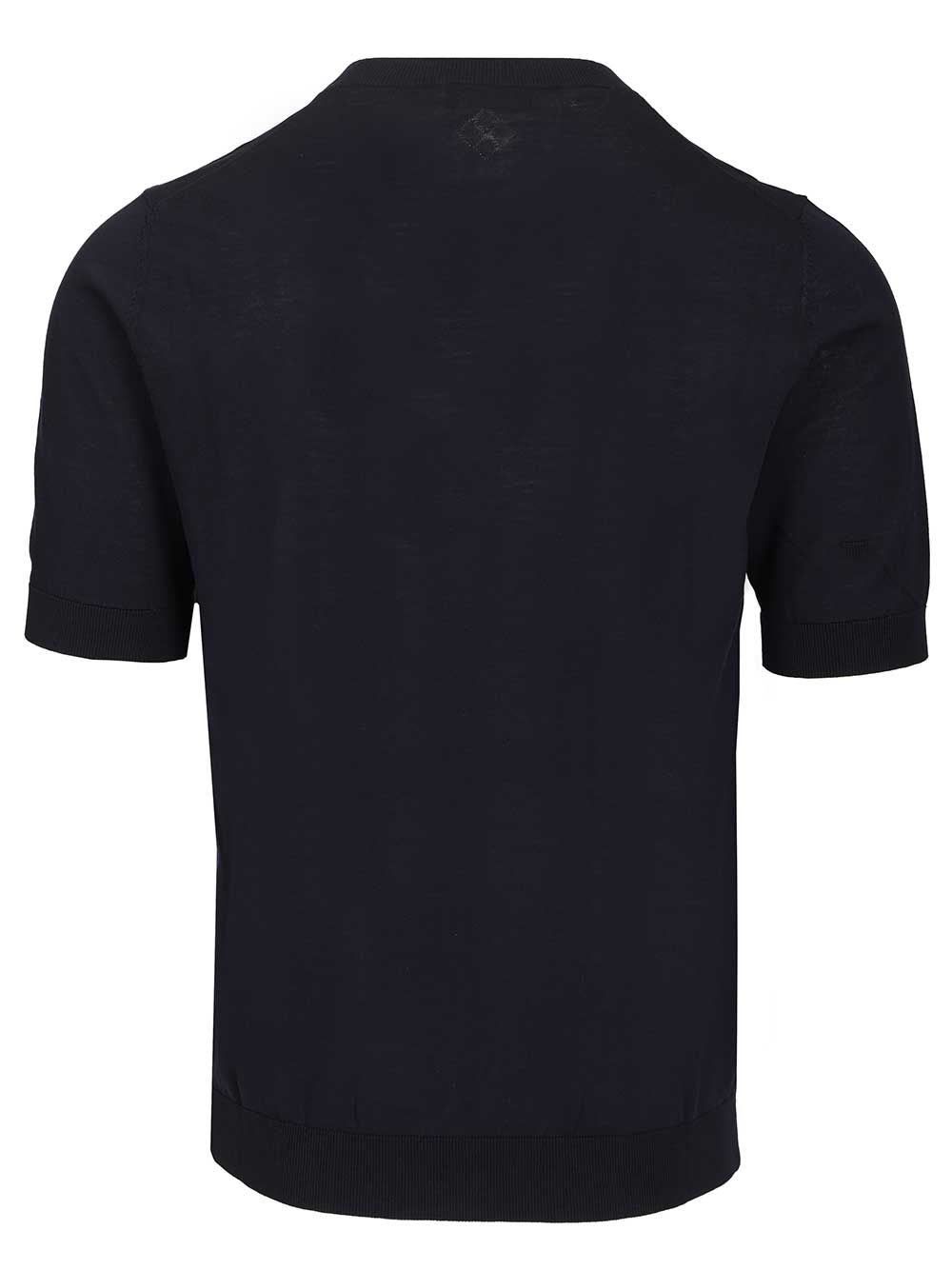 Ballantyne Slim Fit T-Shirt Knitwear - Blue | 9fe05e38ab5b4979b3d6045d7d7cc96aaadc7071