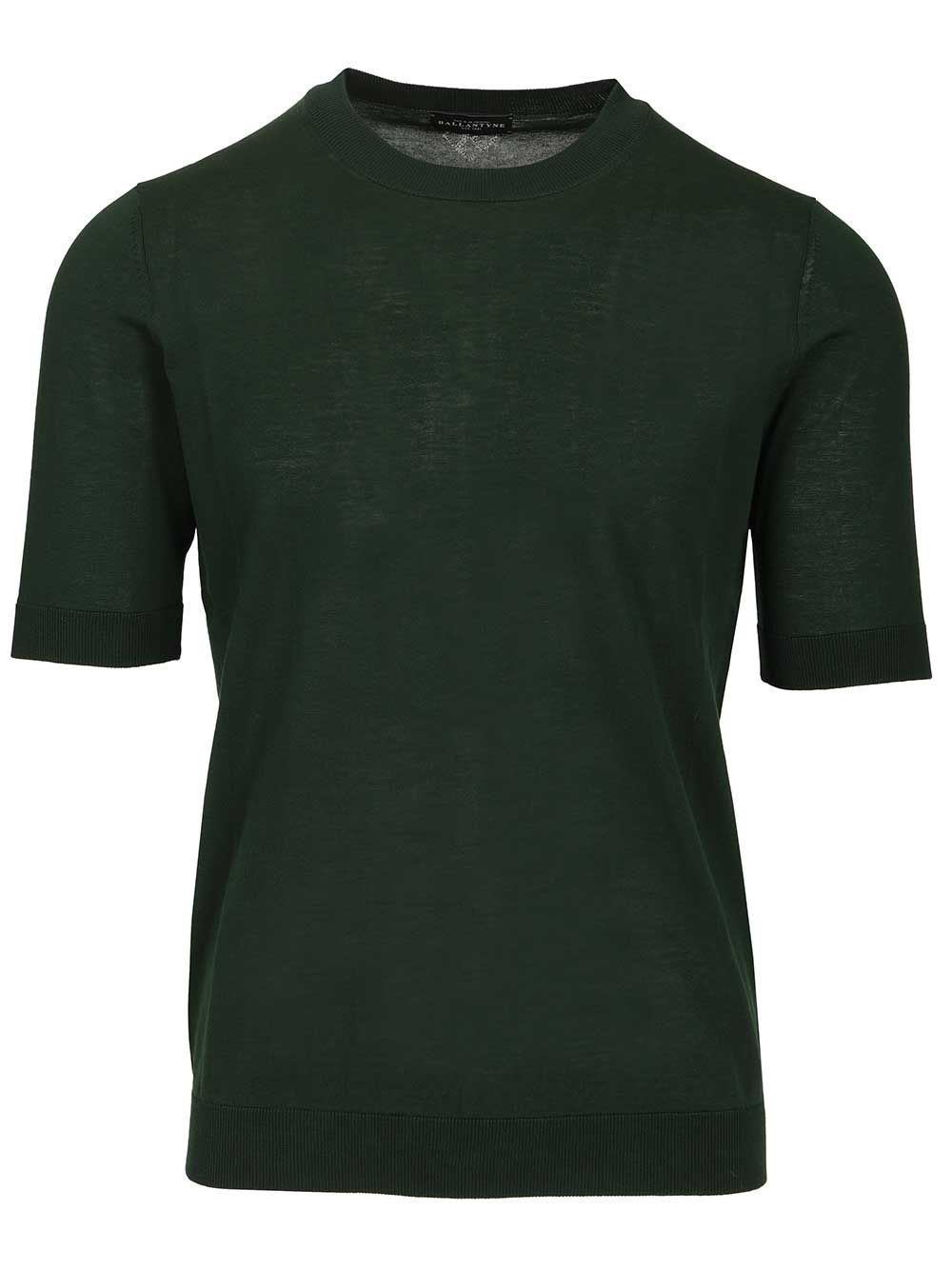 Ballantyne Slim Fit T-Shirt Knitwear - Green | 7edf697c2d19649cfcc55568e642d11b909fe03b