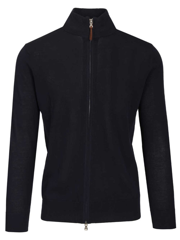 Cotton Cardigan Knitwear Blue