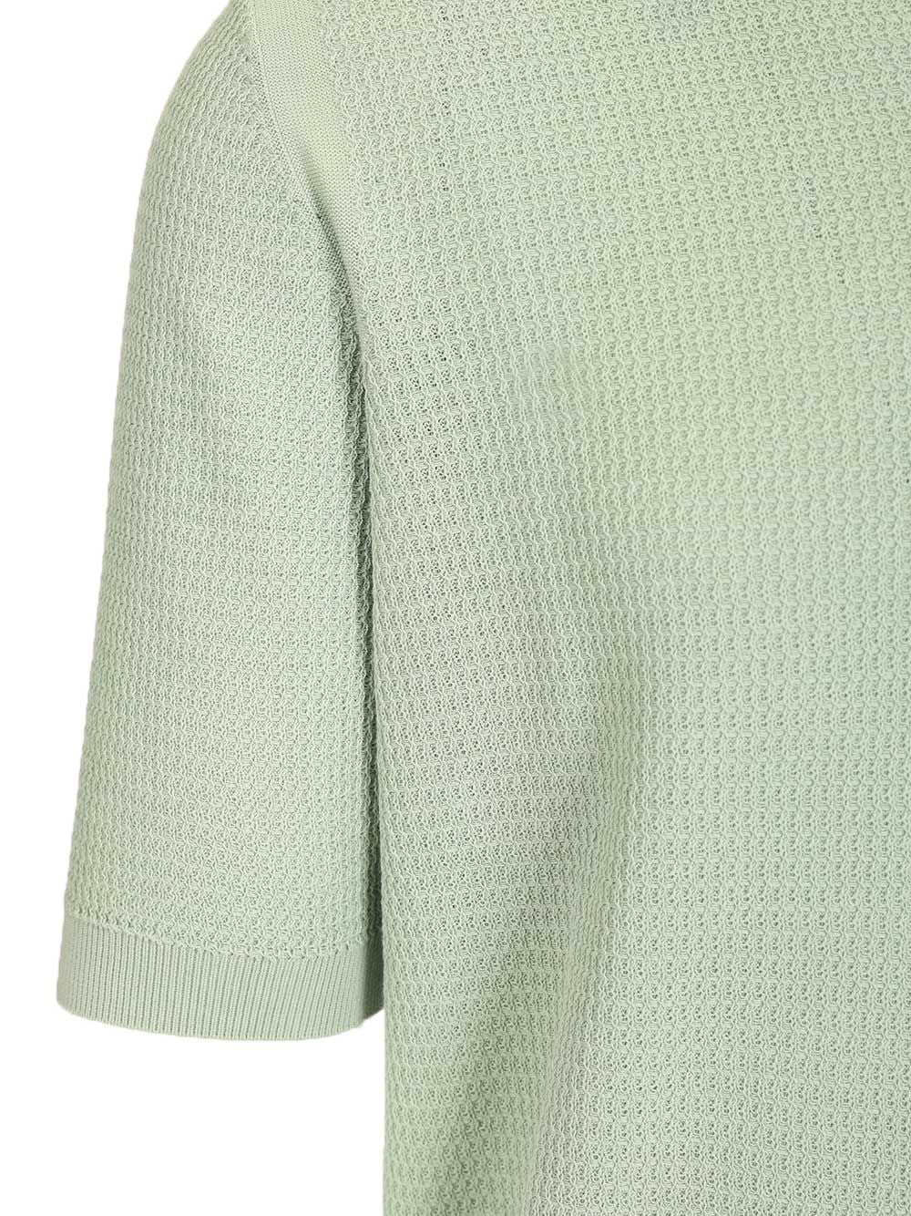 Ballantyne Waffle Polo shirt - Green | 36afeada4efaf71897477bd8a29ce2cb9050fad4