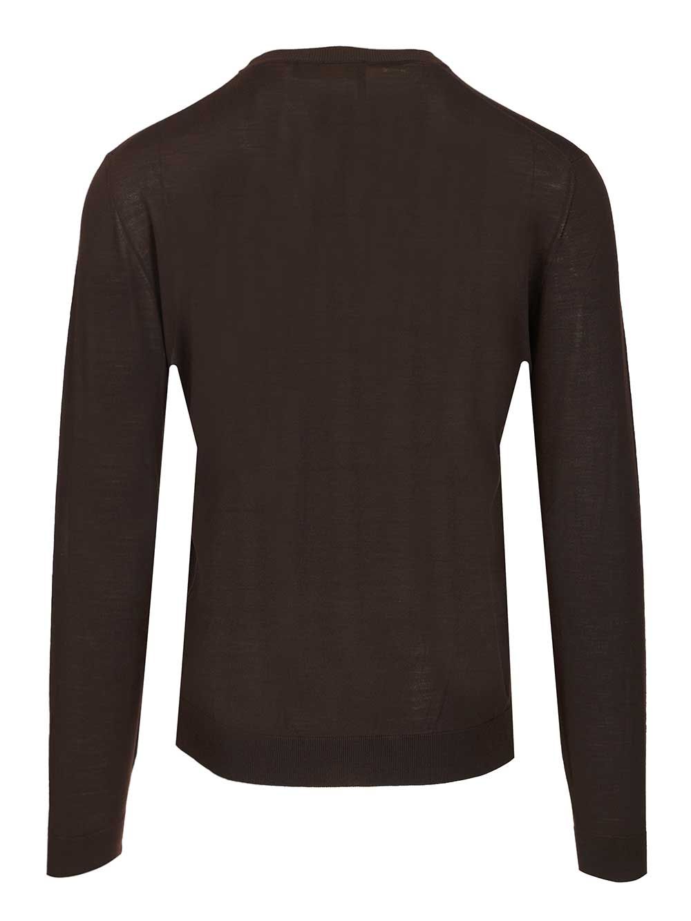 Filippo De Laurentiis 180s Wool Sweater Knitwear - Brown | 6a3c7972abe3ad090cce44dbe398c5d472f59fc0