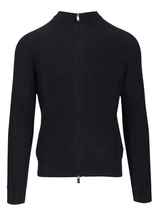 Cotton Cardigan Knitwear Blue