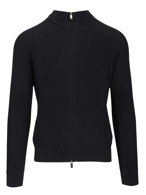 Cotton Cardigan Knitwear Blue