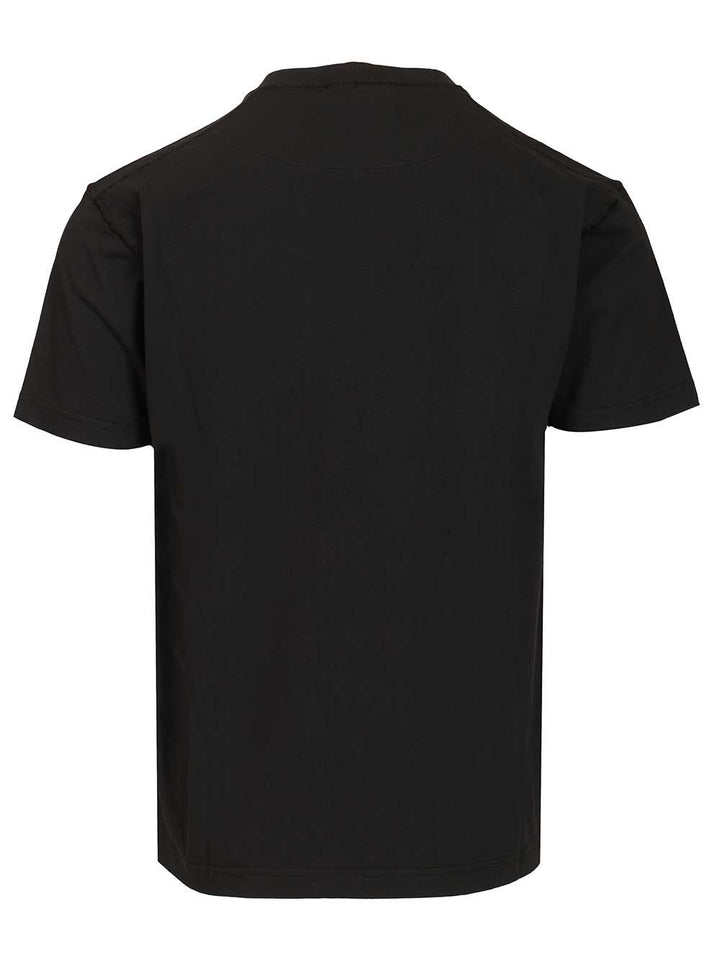Stone Island Short-Sleeved  In Organic Cotton Jersey T-Shirt - Black | d8d543c967155cac1812fe7486cee3bddb169183