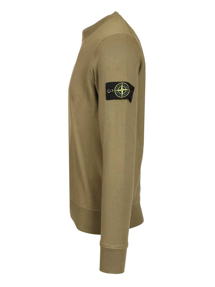 Stone Island Organic Cotton Sweatshirt Sweatshirts - Green | 55ef803329c6c726232a96303ad6ba7ec1a5a90c