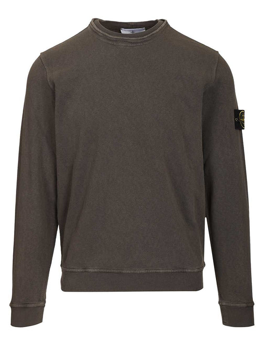 Sweatshirt In Malfilé Cotton Sweatshirts Black