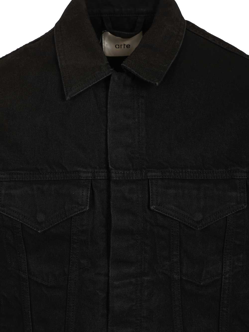 Arte Circle Logo Jeans Jacket Jackets - Black | 9841149a7488dbf3e6169b98c607d1421d1afc32
