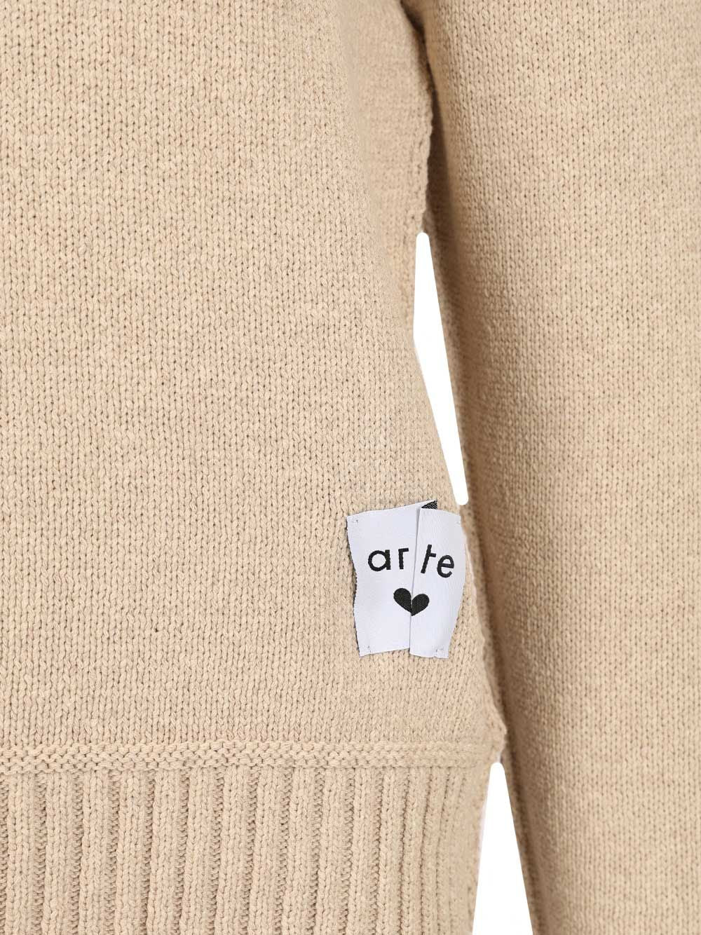 Arte Reversible Label Knit Knitwear - White | 3140018f1347249564e22a5fbf4ae81d40b99194