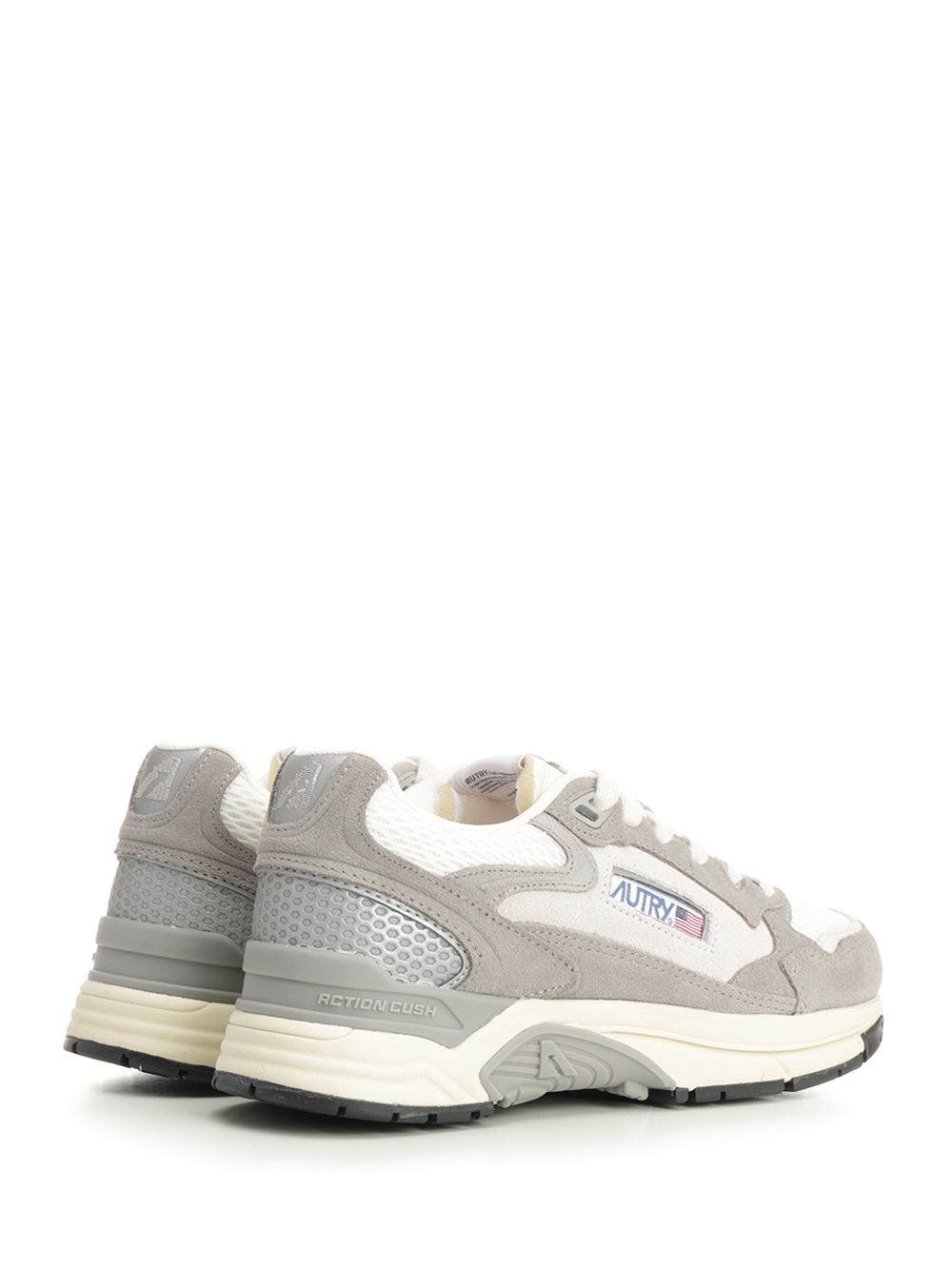 Autry  Hyperway Sneaker In Mesh And Suede Sneakers - Grey | b1162f2f6bbf2726e7564f7949156e098255ce9a