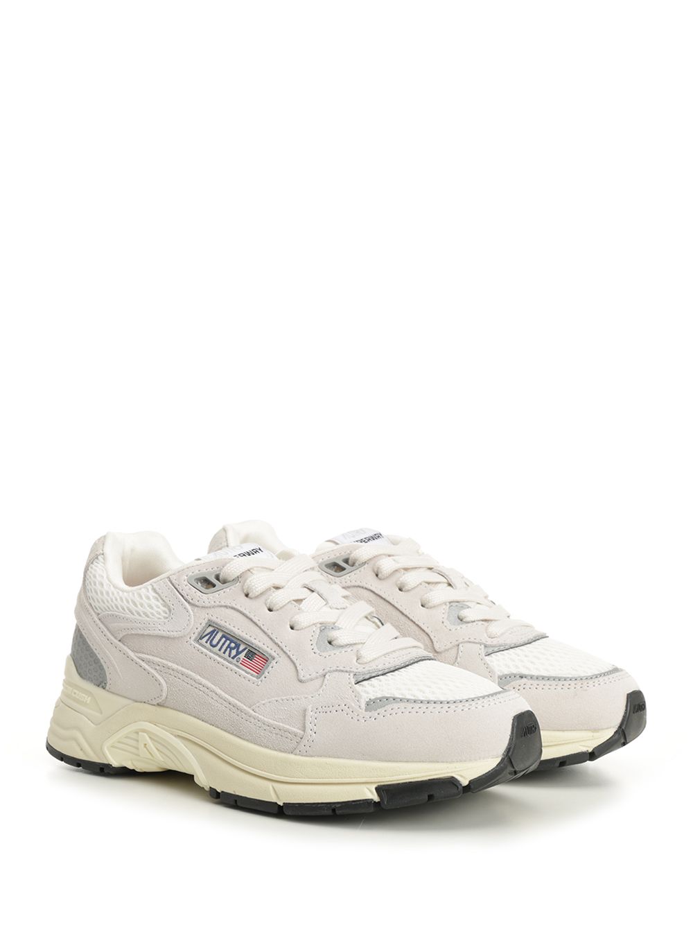 Autry  Hyperway Sneaker In Mesh And Suede Sneakers - White | 8f8b2220ef2b6c66e74774517feadc5a80a5950e