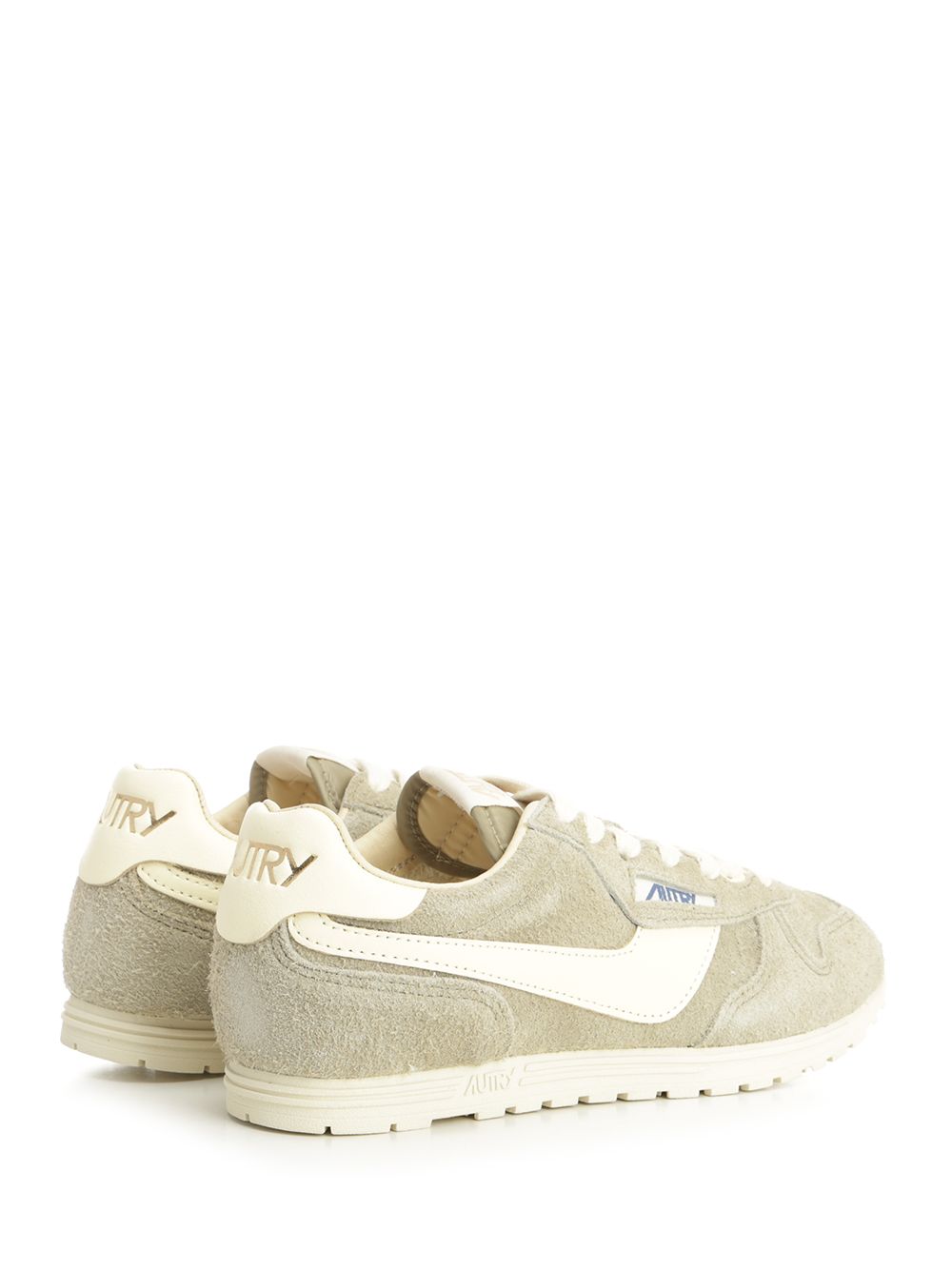 Autry  Windspin Sneaker In Perforated Leather Sneakers - Green | e8925fbca726b0ea9dc7ce94d96c8bbd36c208b6