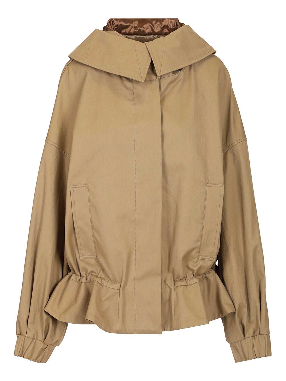 Dries Van Noten Cotton Twill Jacket Jackets - Beige | a7f124b61cc0c7224788afcc672480c2441a3189