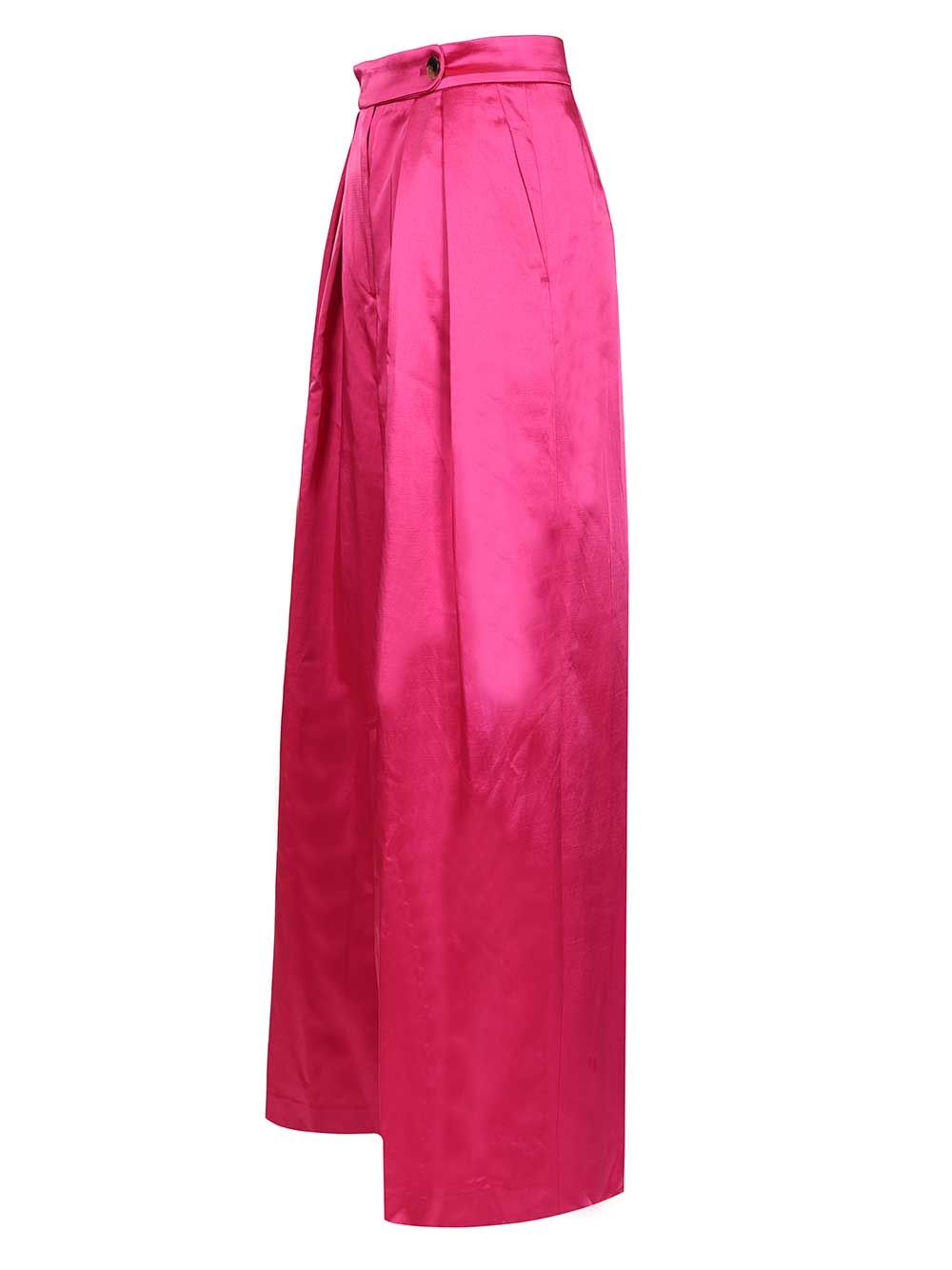 Dries Van Noten Wide Pink Trousers - Rose | b4c5ae75a258ec804bdb6a1521281efea9f2062c