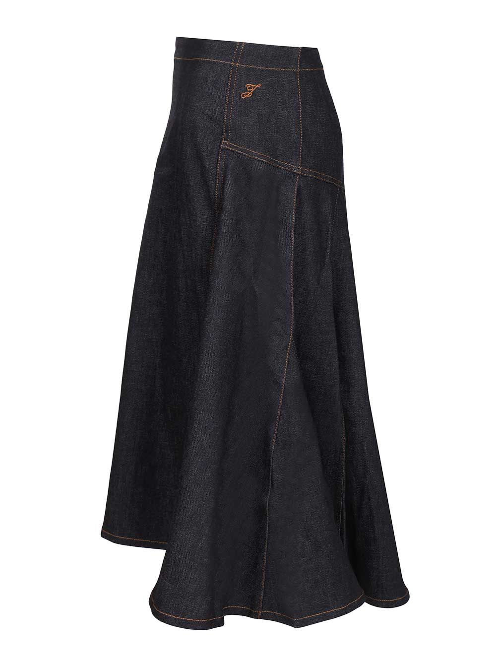 Jacquemus Lavoir De-Nîmes Denim Skirt Skirts - Blue | 1a749a8cbbdf82b334af1c536434673be34c79ea