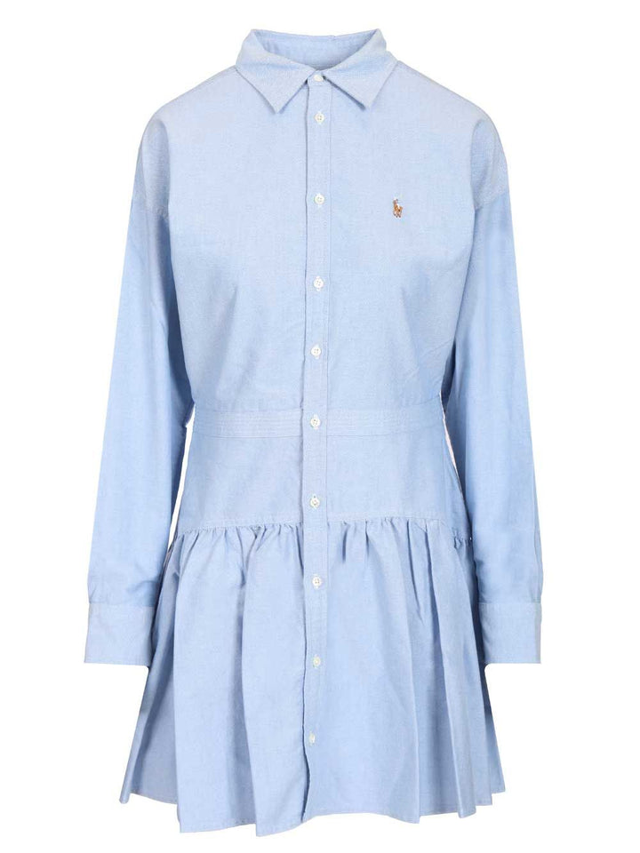 Polo Ralph Lauren Oxford Cotton Shirt Dress Dresses - Light blue | 23fc07ed078c123f33a526f2b1cf72c5b6d41639