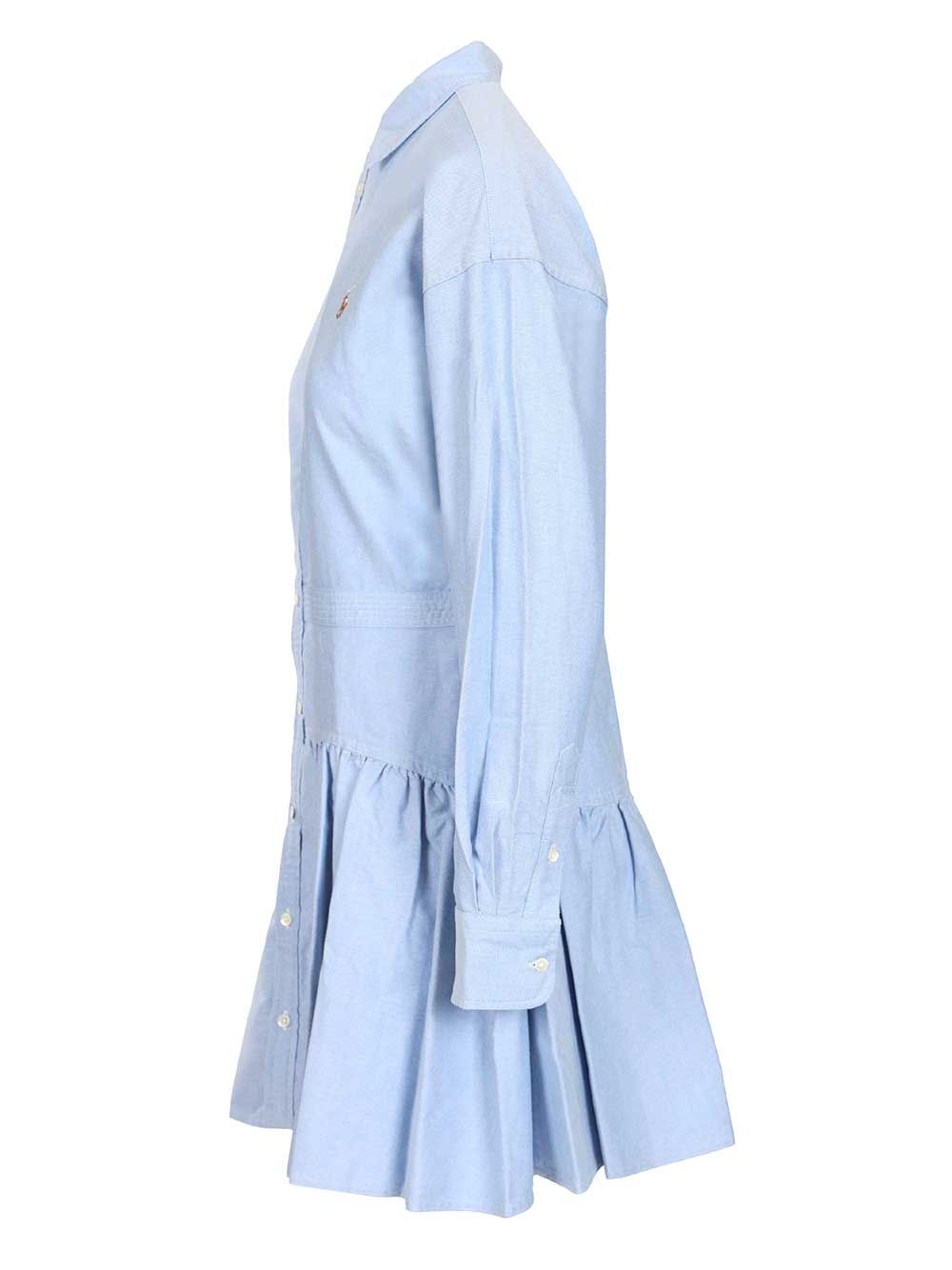 Polo Ralph Lauren Oxford Cotton Shirt Dress Dresses - Light blue | c0e18977445539bf004b8a812ed86efbc5e0977a