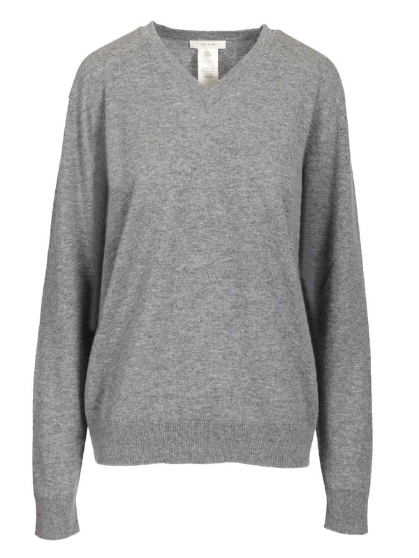 Nina Cashmere Sweater Knitwear Grey
