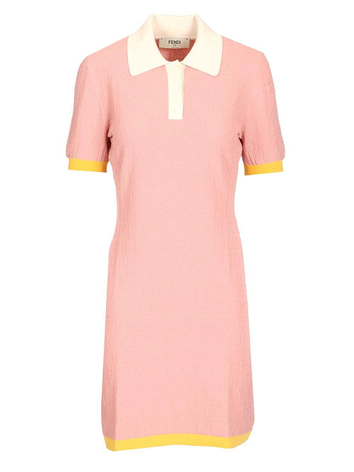 Fendi Adv - Look 2 - Cropped Polo Knit Openwork Dresses - Rose | f62f892b5c536962d96082f6f4d0e0abd0d91834
