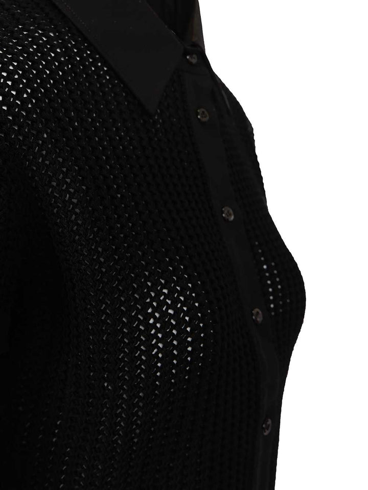 Fendi Mesh Shirt Polo shirt - Black | 49b1276f785e51b3be4b2ad8b2483c122350e968