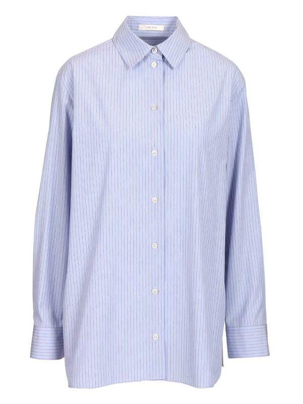 Sisilia Cotton Shirt Shirts Light Blue