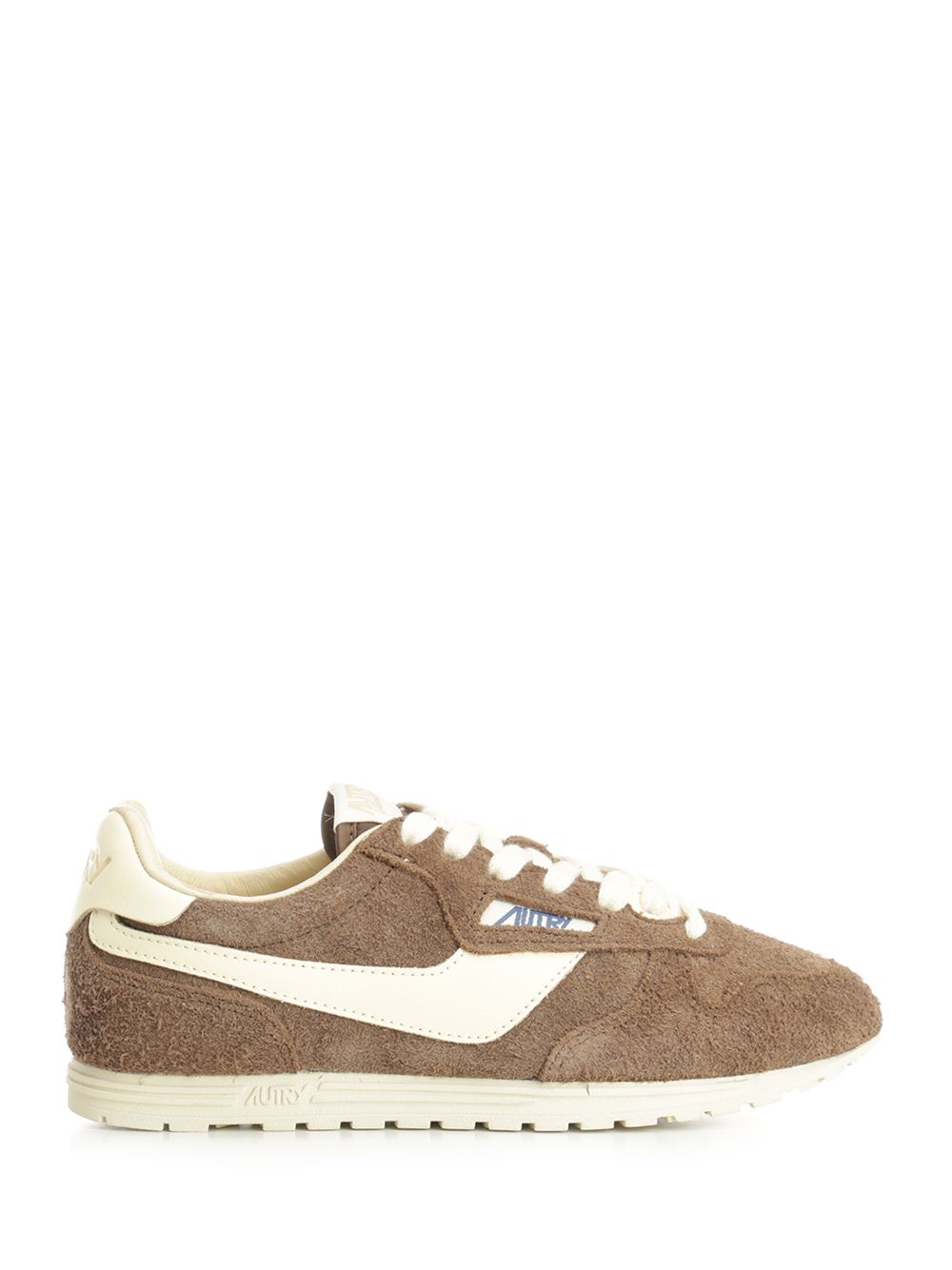 Autry  Windspin Sneaker In Perforated Leather Sneakers - Brown | 0286565ca4b61d43aaf60c9f68aefd50a7b24ce2