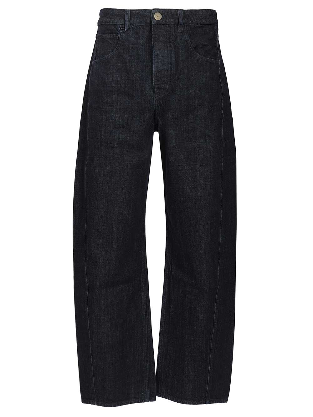 Jacquemus De-Nîmes Mirada Denim Trousers - Blue | 87c80bdea46f60df1342406d225c558bcf0c4001