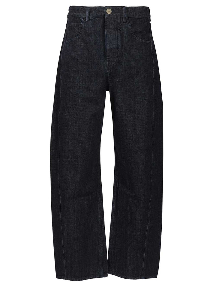 Jacquemus De-Nîmes Mirada Denim Trousers - Blue | 87c80bdea46f60df1342406d225c558bcf0c4001