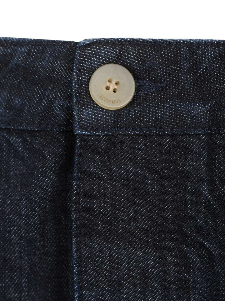 Jacquemus De-Nîmes Mirada Denim Trousers - Blue | 4b0725492d2d023544a0d62ff8bd5e1121cb853b