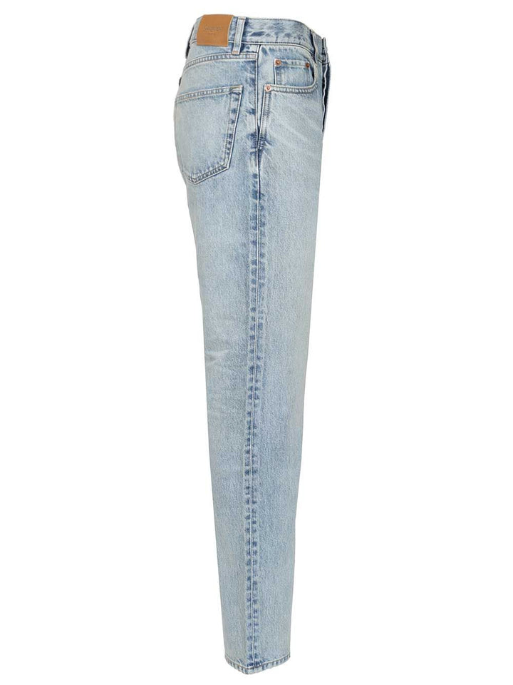 Saint Laurent Mick Long Jeans - Light blue | c73c19c824dd7df685491b65821d91246f0583d7