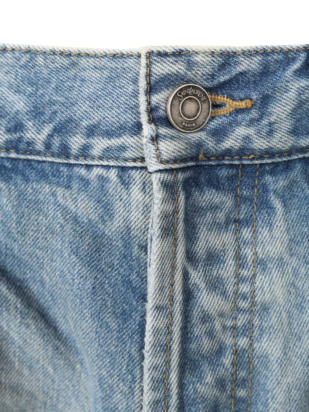 Saint Laurent Mick Long Jeans - Light blue | b5b762fd538f3dbea12775fd18e167f9e0a9eb7d