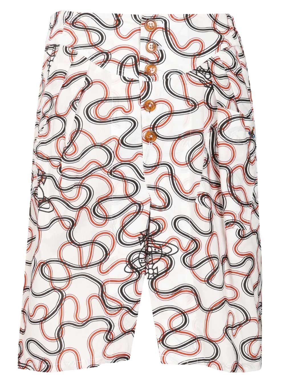 Vivienne Westwood Romario Bermuda Shorts - White | 1d1eb7440eb03e5f18da9e90f1966efdc5bdf8c3