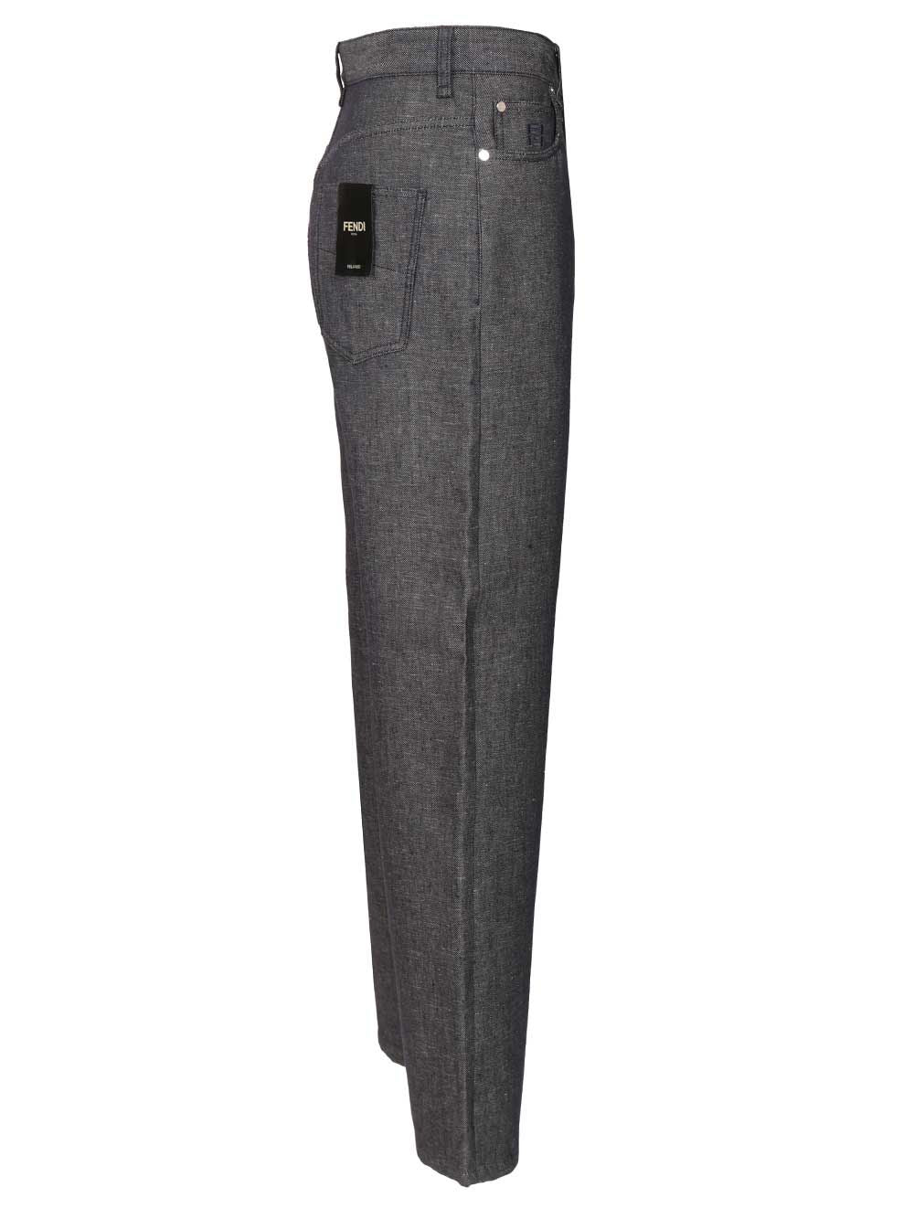 Fendi 5-Pocket Jeans - Blue | ddb02698d74e0705eb8d40dfee21a1c6f911b86f