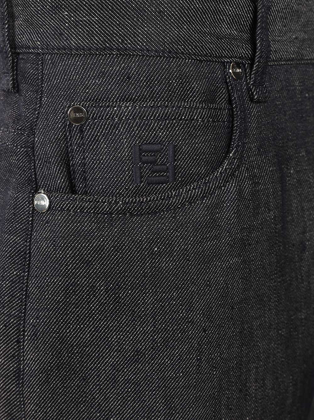 Fendi 5-Pocket Jeans - Blue | b39e37736574ab0bc7d1ba3d00528c2da7b2bdae