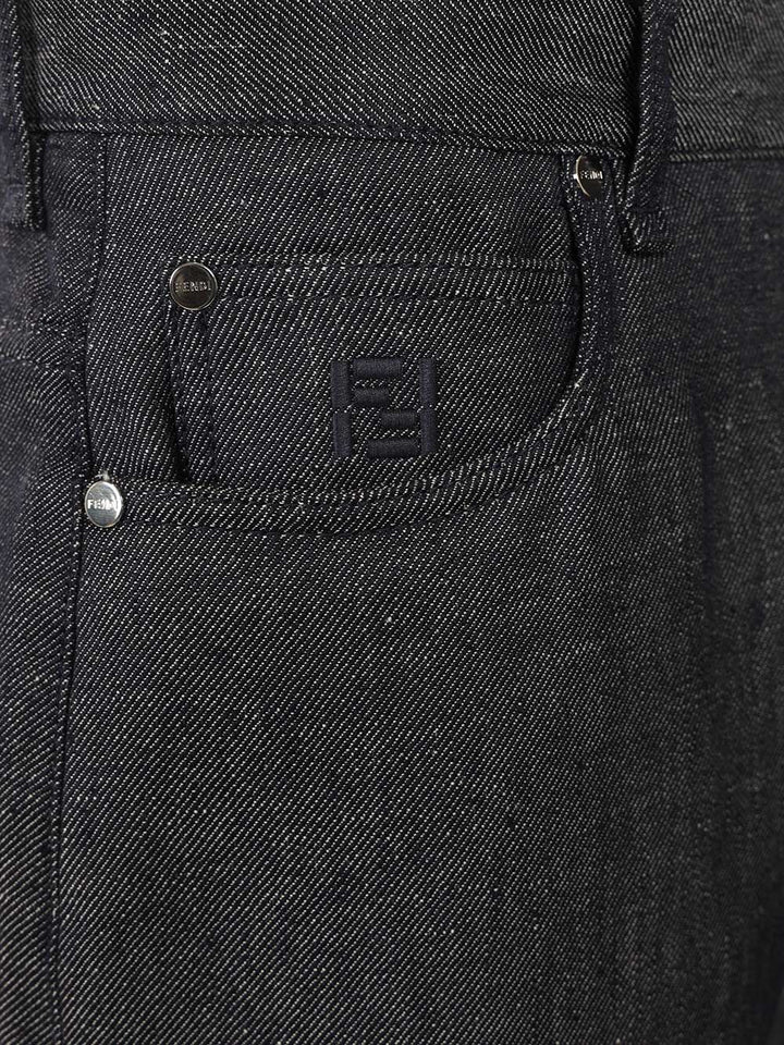 Fendi 5-Pocket Jeans - Blue | b39e37736574ab0bc7d1ba3d00528c2da7b2bdae