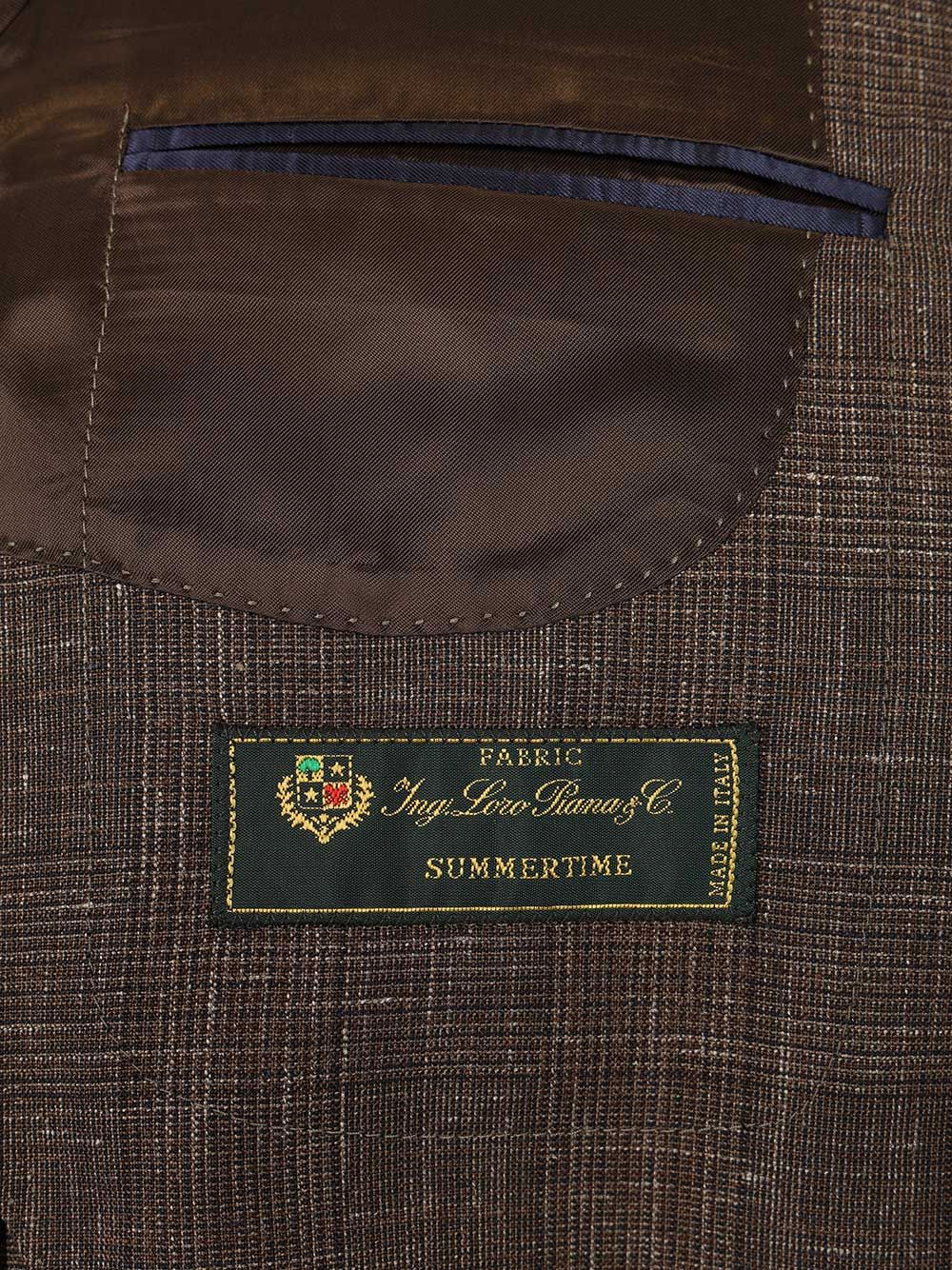 Al Duca D'Aosta Unlined Prince Of Wales Jacket Jackets - Brown | c37c21fae4f4e1ea05a5977a6953d4dc72a8adeb