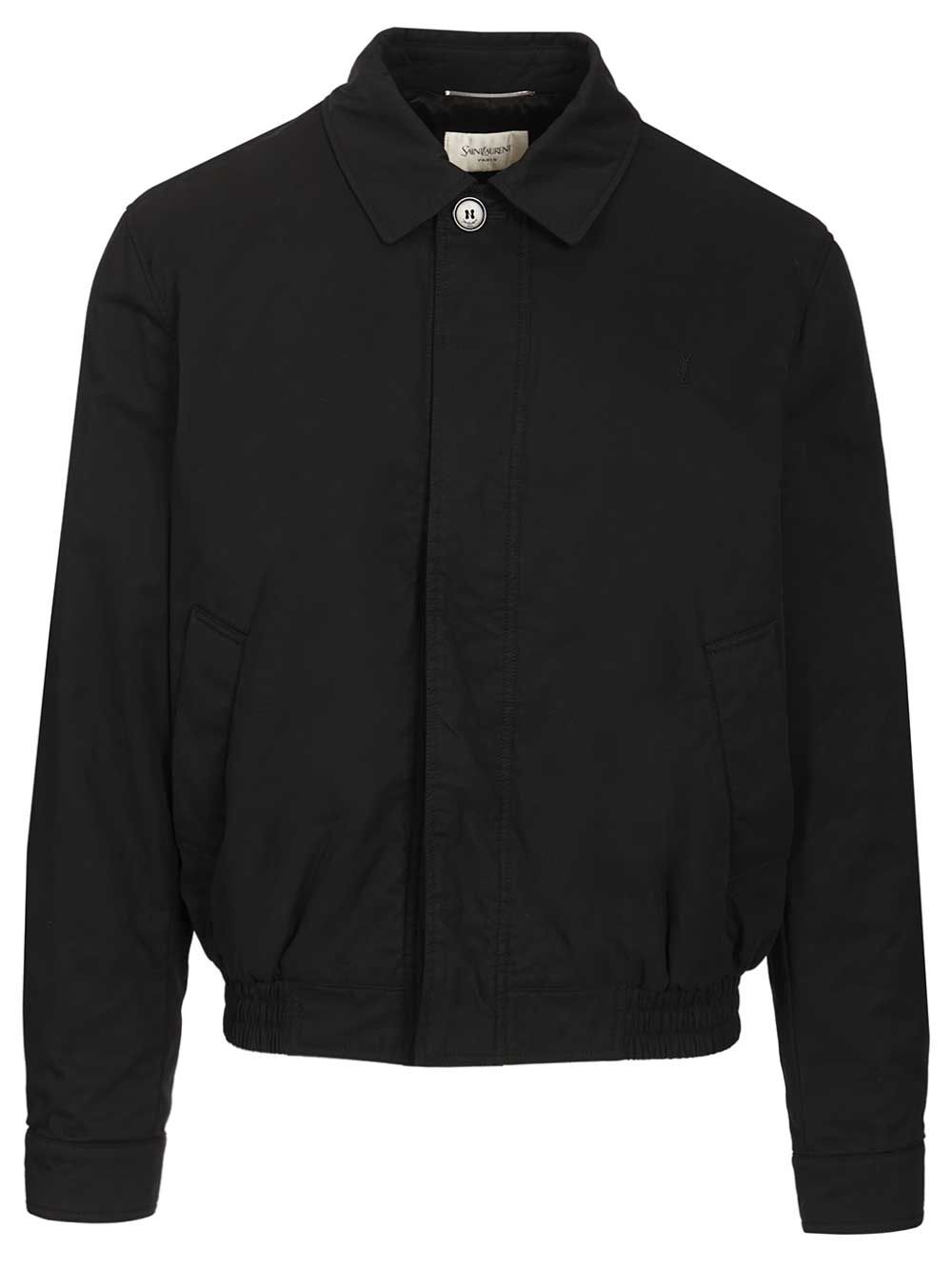 Saint Laurent Cassandre Short Jacket Jackets - Black | d57c14e1f1808745f1b54c5c51c96d7f05ae34f3