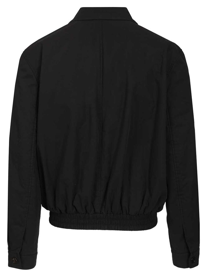 Saint Laurent Cassandre Short Jacket Jackets - Black | 2dbcf8a34e283e1eefb92cead9059143bdb0c25e