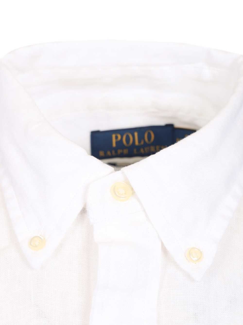 Polo Ralph Lauren Lightweight Linen Shirt Shirts - White | f1de14ac32486d35429e93ab02d4e07cdb830aa6