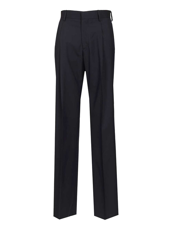 Wool Trousers Black