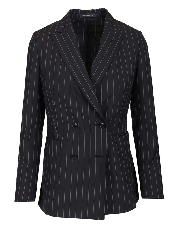 Giacca Sfoderata Dp 4 Bottoni Tasca Toppa Revere Lancia Jackets Black