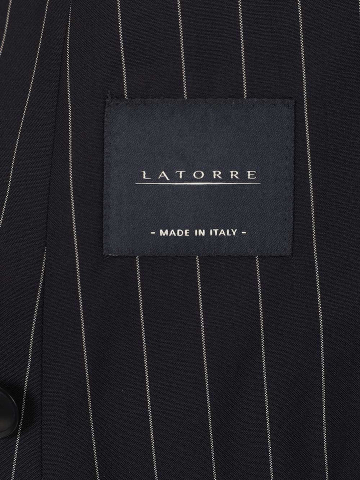 Latorre Giacca Sfoderata Dp 4 Bottoni Tasca Toppa Revere Lancia Jackets - Black | 80fc9c95bfad5b219616ce984efa6a0cab9b59db