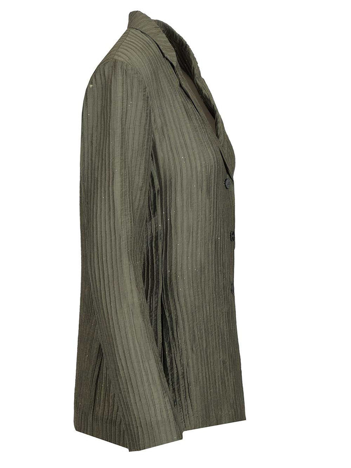 Emporio Armani Taffeta Blazer Jackets - Green | a4f1d8a8acc461739d10f040b85725fc4f74c11f