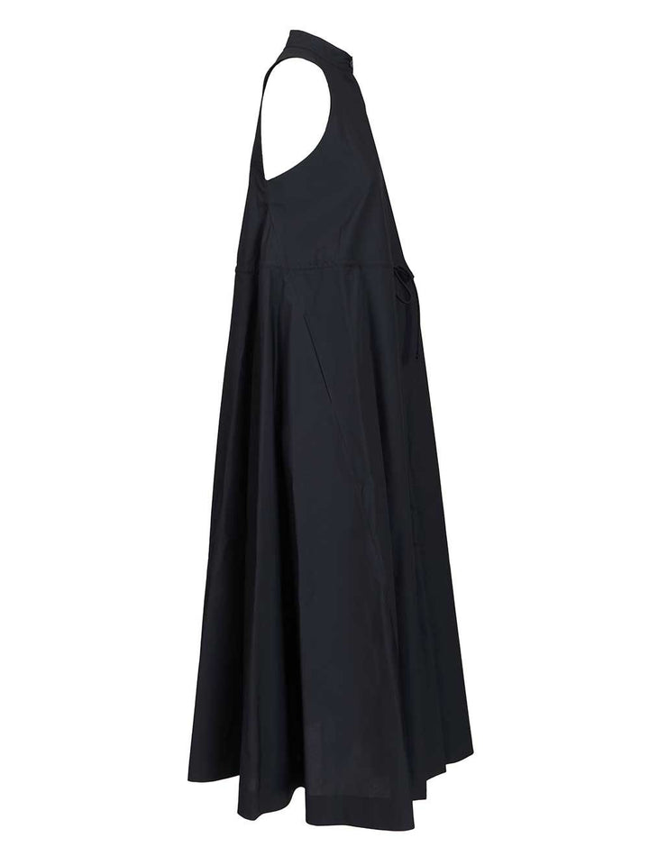 Emporio Armani Long Cotton Dress Dresses - Blue | 0802b66203acfba8d72441d78b067342b2f1d337